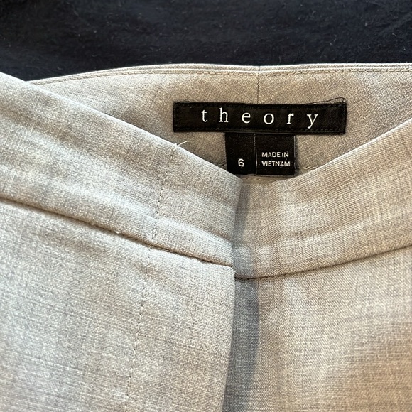 Theory suit. Preowned, grey. Jacket 8 pant 6 - Picture 6 of 10
